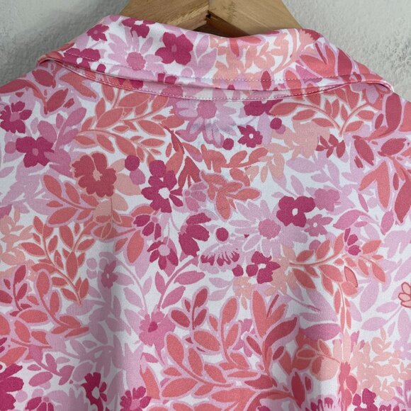 NEW Croft & Barrow Womens Plus XXL Pink Floral Lightweight Wrinkle Resistant Top - Picture 9 of 9
